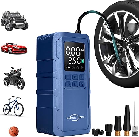 150 PSI Portable Air Compressor with Digital Pressure Gauge - Standard